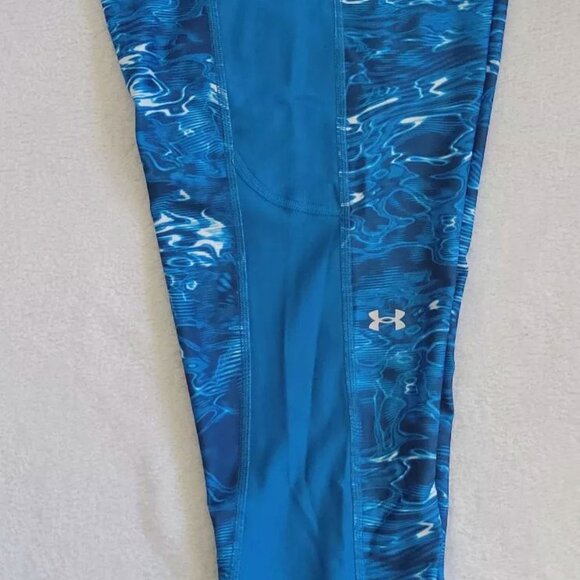 Under Armour HeatGear Womens Hi Rise Ankle Compression Leggins 1367028-406 NWT - Picture 3 of 6